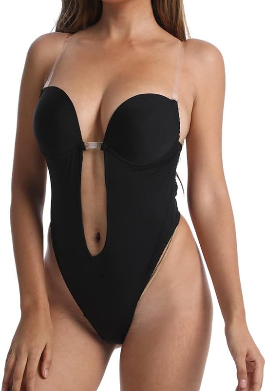 Plunge Bra thong body suit - Image 3